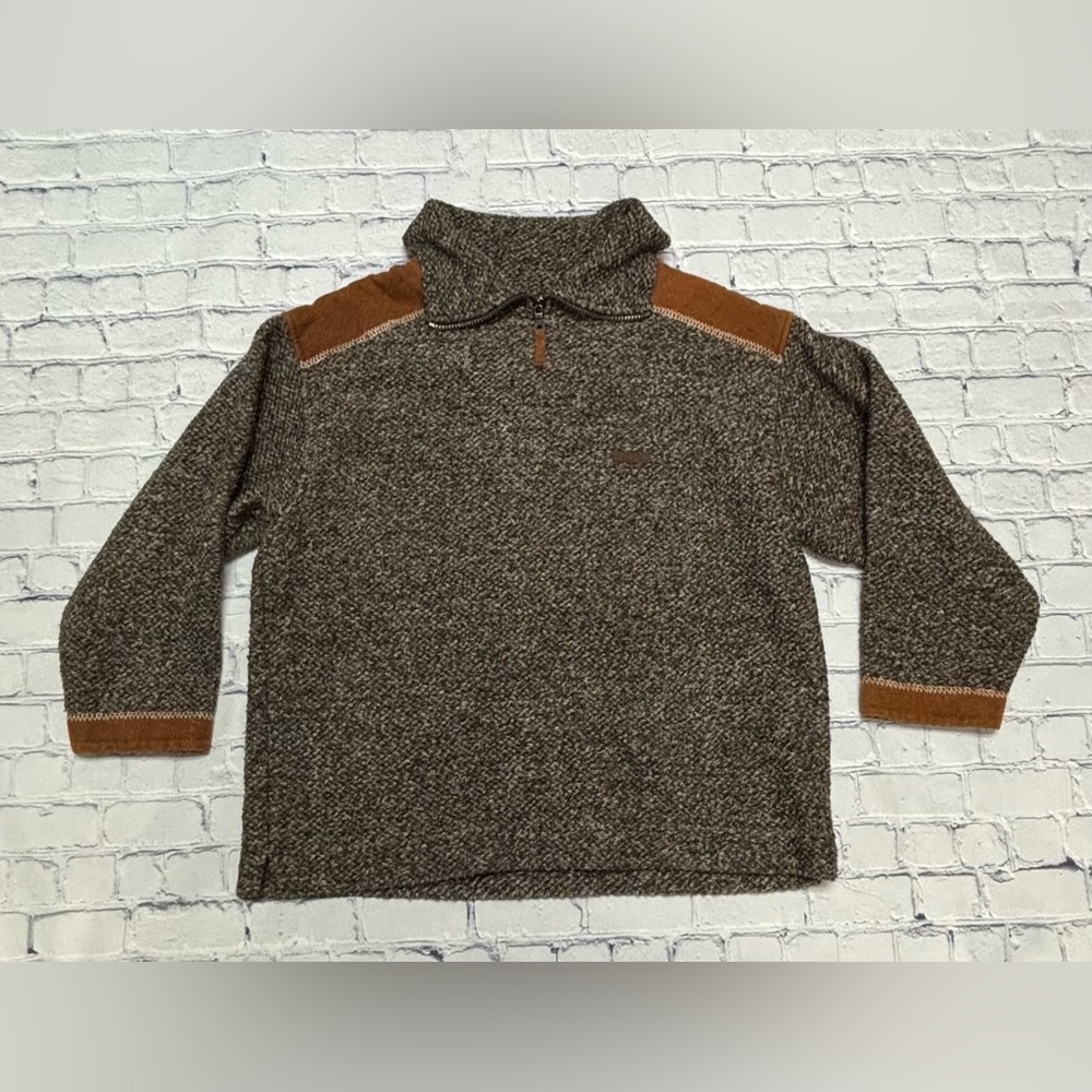Tecnica Brown and Gray Zip Up Sweater
